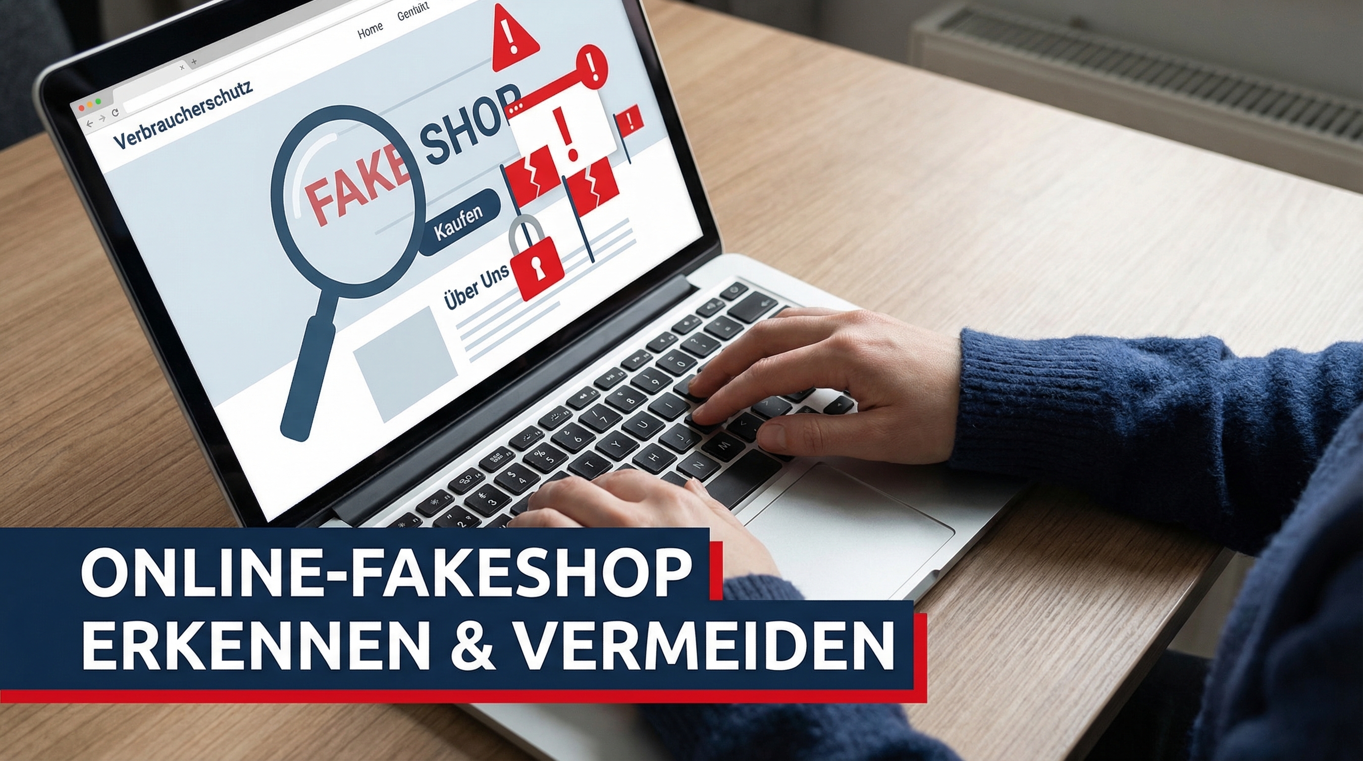 Vergleich zwischen seriösem Shop und Fake Shop