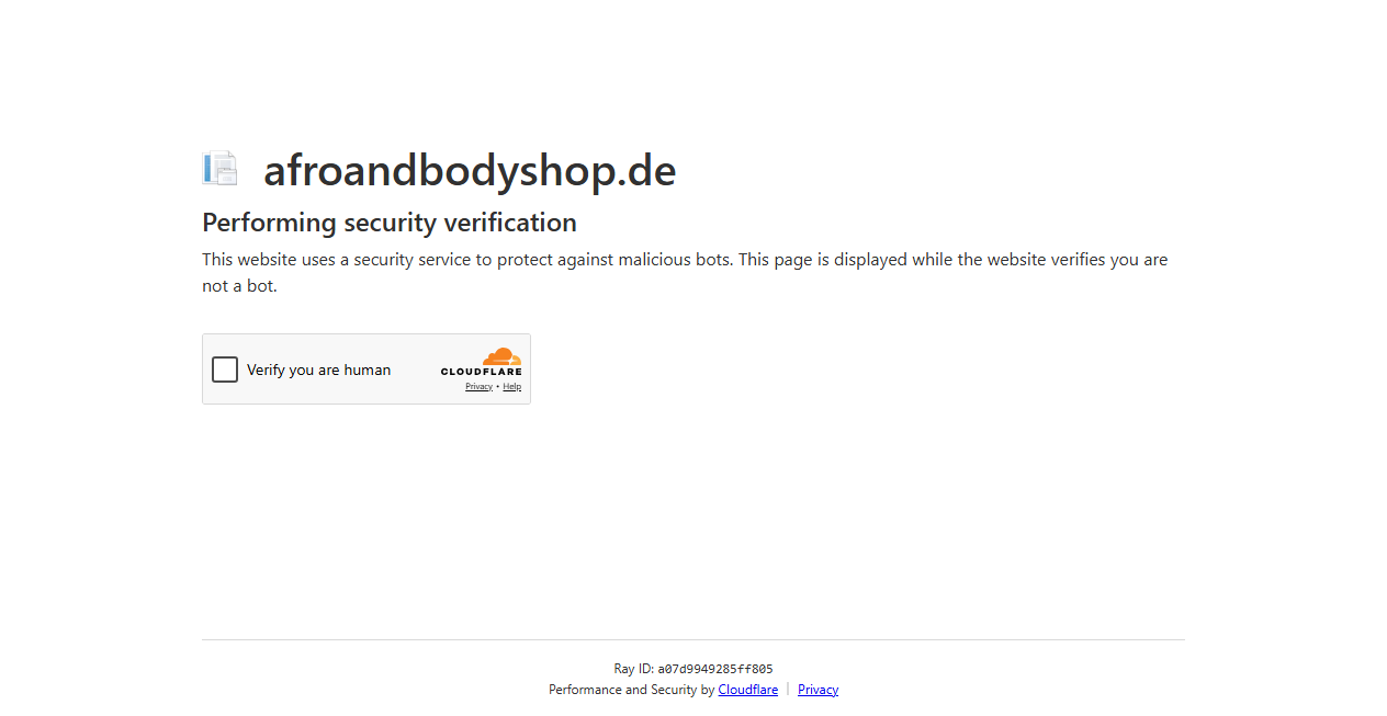 Bestätigte Warnung zu afroandbodyshop.de (2026)