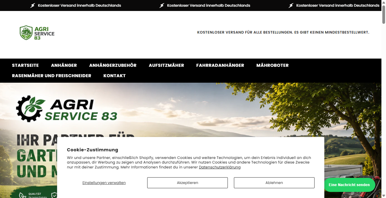 Bestätigte Warnung zu agri-service83.com (2026)