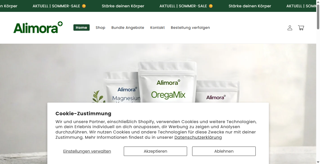 Bestätigte Warnung zu alimora.shop (2026)