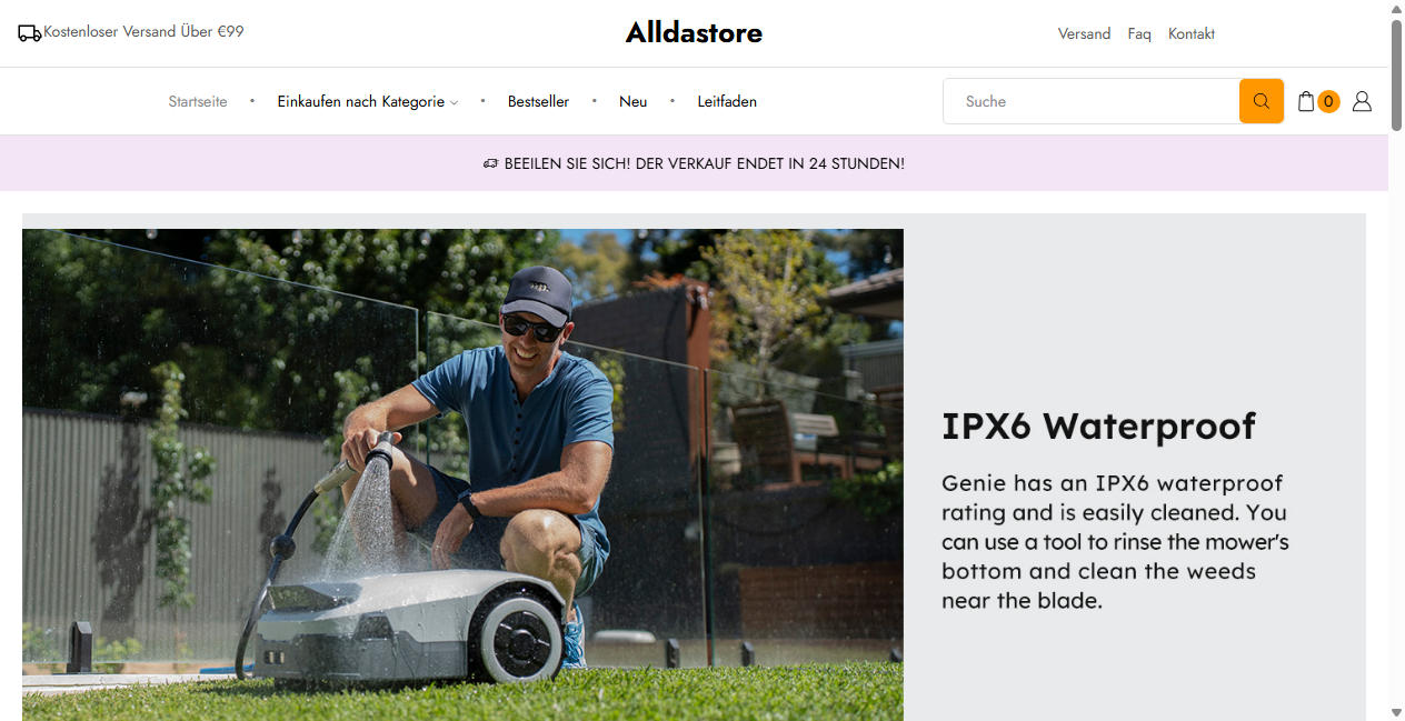 Bestätigte Warnung zu alldastore.de (2026)