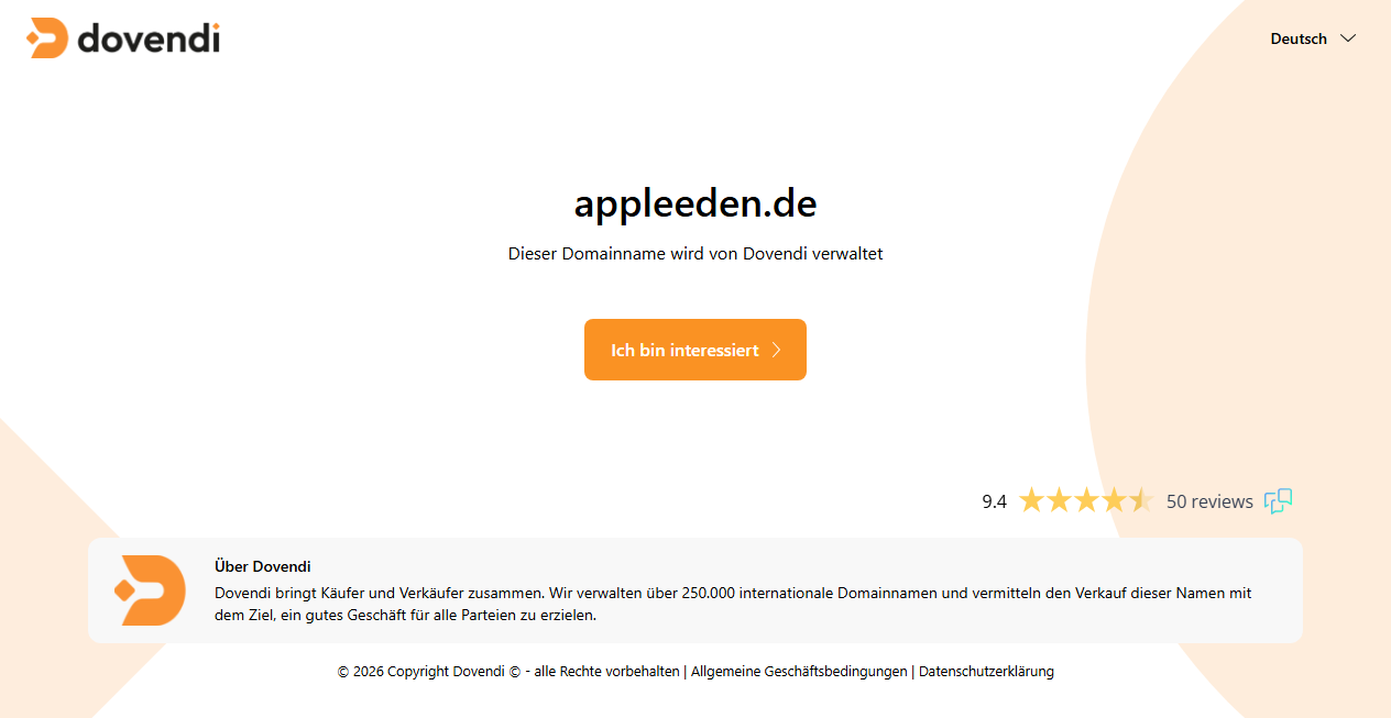 Bestätigte Warnung zu appleeden.de (2026)