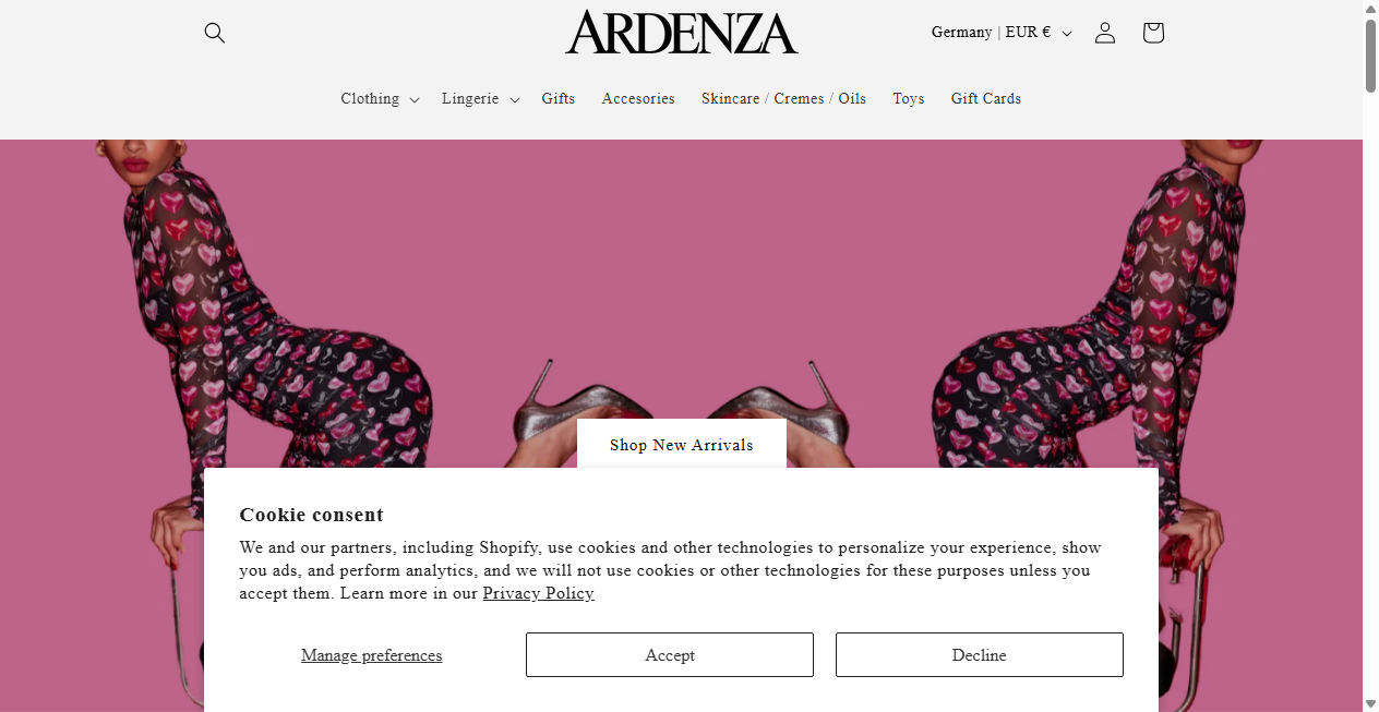 Bestätigte Warnung zu ardenza.store (2026)