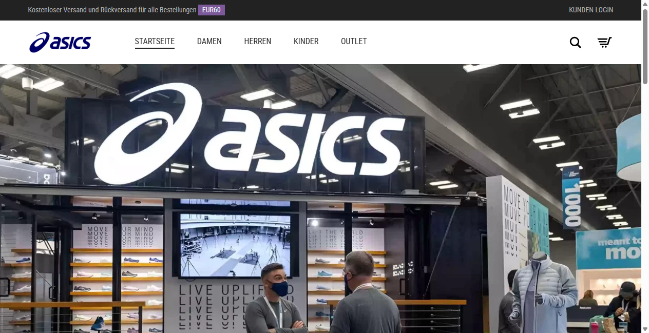 Bestätigte Warnung zu asicsoutlet.at (2026)