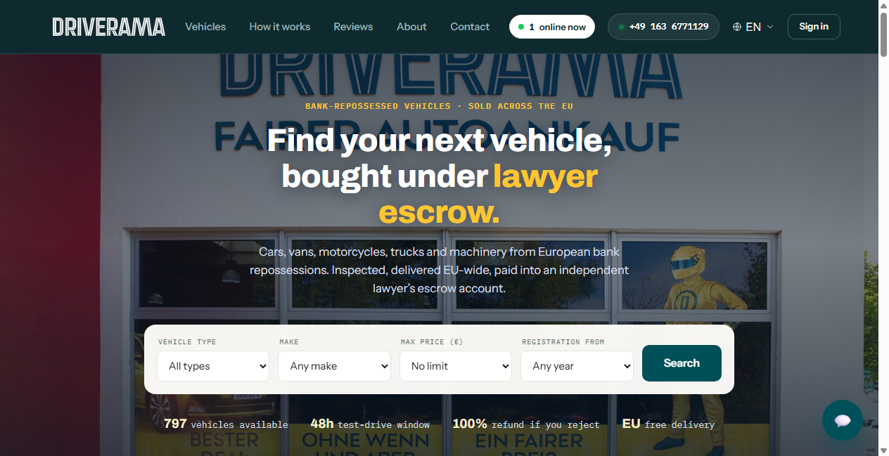 Bestätigte Warnung zu autodriverama.com (2026)