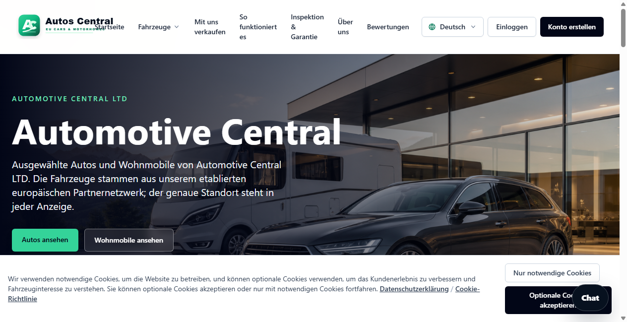 Bestätigte Warnung zu autoscentral.eu (2026)