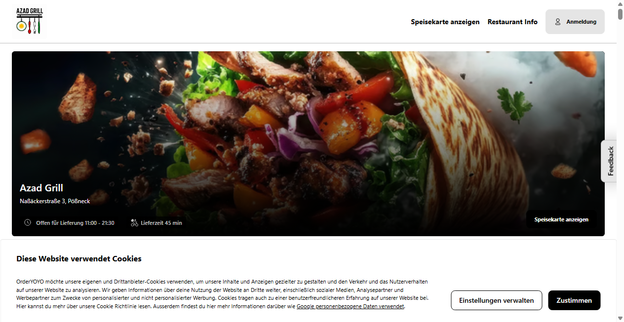 Bestätigte Warnung zu azadgrill-poesneck.de (2026)