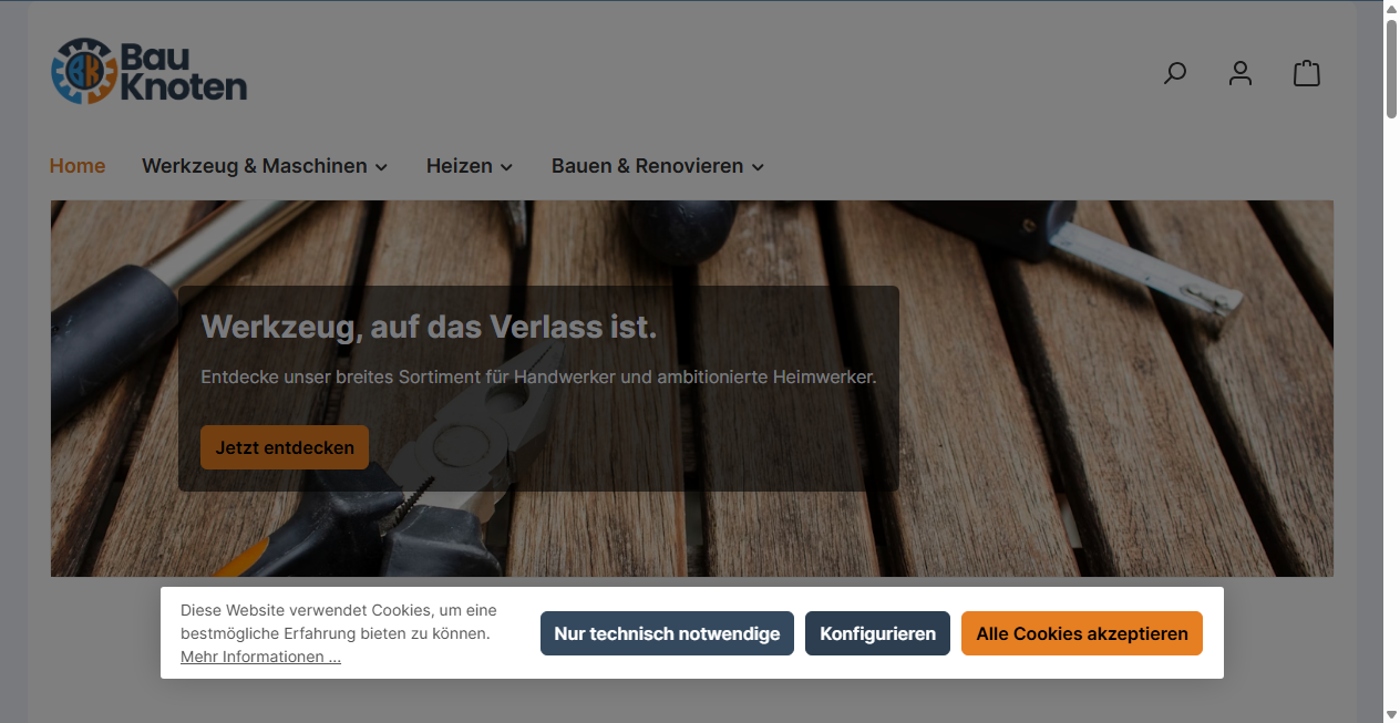 Screenshot von bauknoten.com