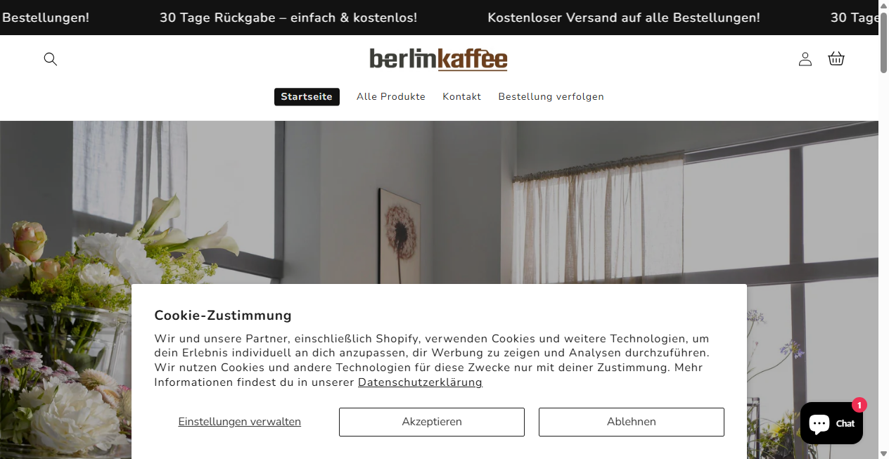 Bestätigte Warnung zu berlinkaffee.myshopify.com (2026)