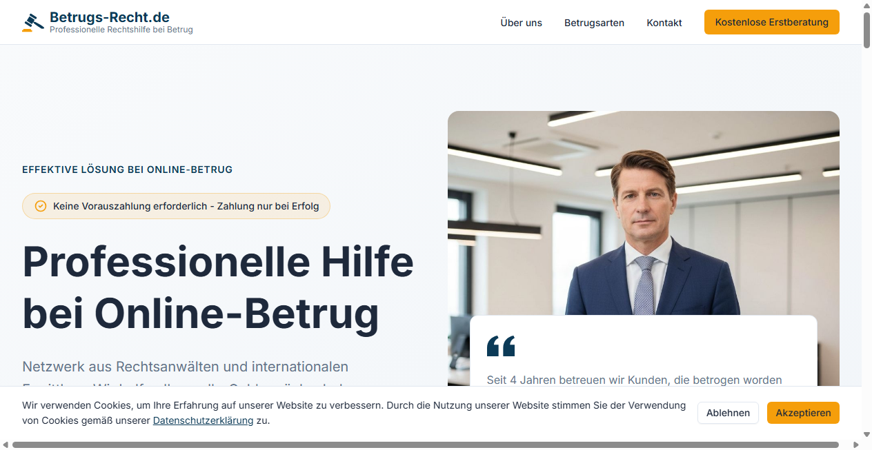 Fake-Shop Warnung: Fake Shop Warnung: betrugsrecht.de (2026)