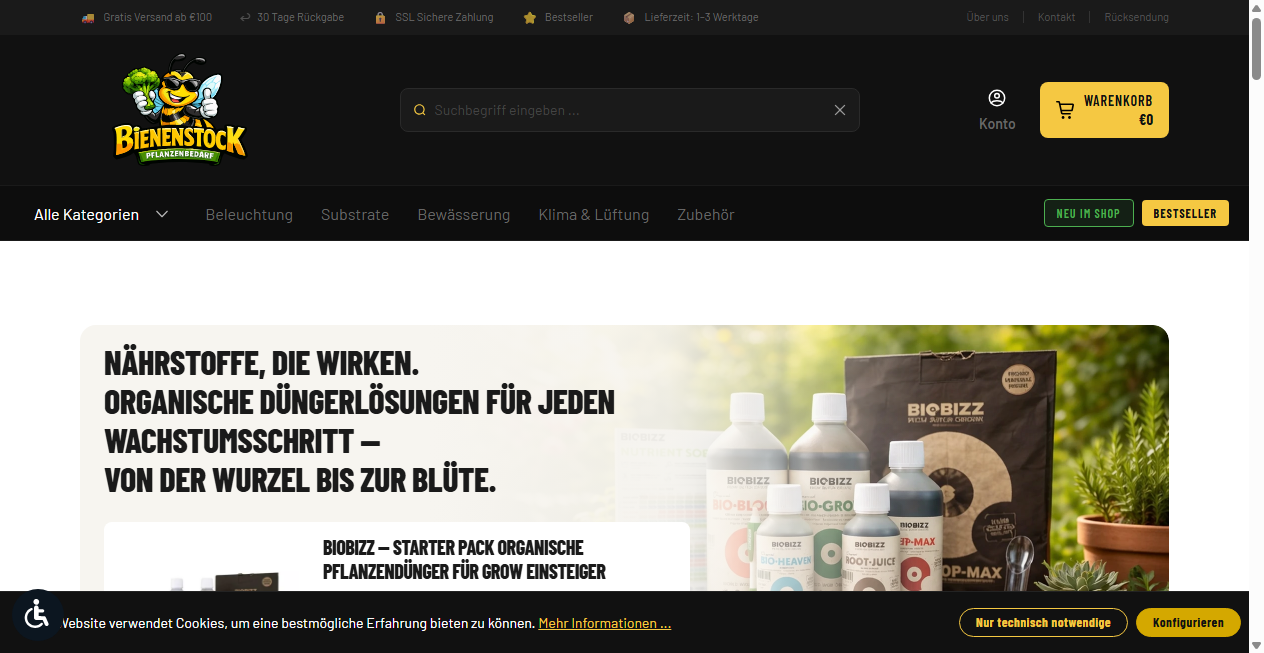 Screenshot von bienenstock-potsdam.com