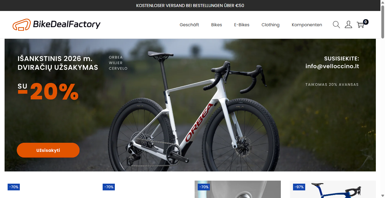 Bestätigte Warnung zu bikedealfactory.com (2026)