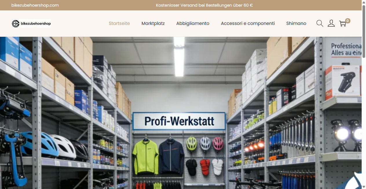 Screenshot von bikezubehoershop.com