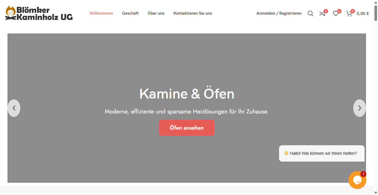 Screenshot von bloemker-holz.de
