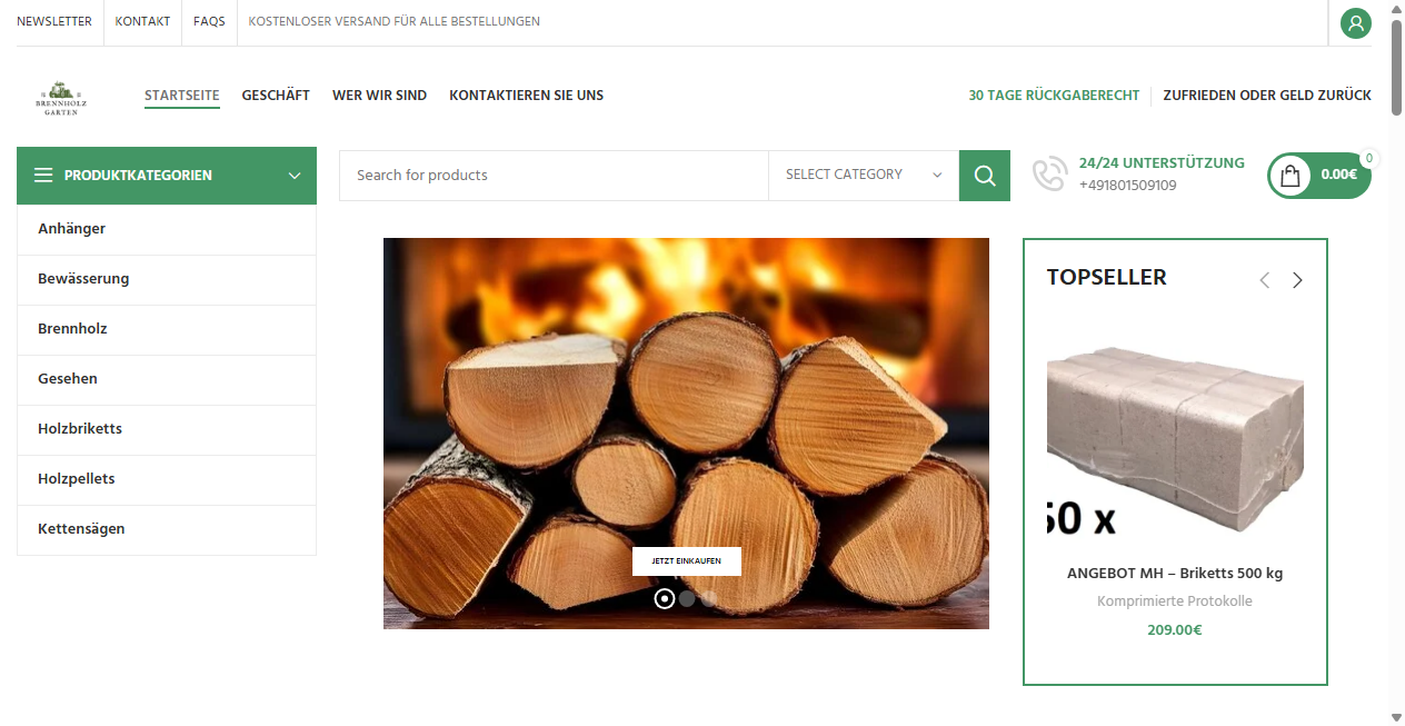 Fake-Shop Warnung: Fake Shop Warnung: brennholzgarten.de (2026)