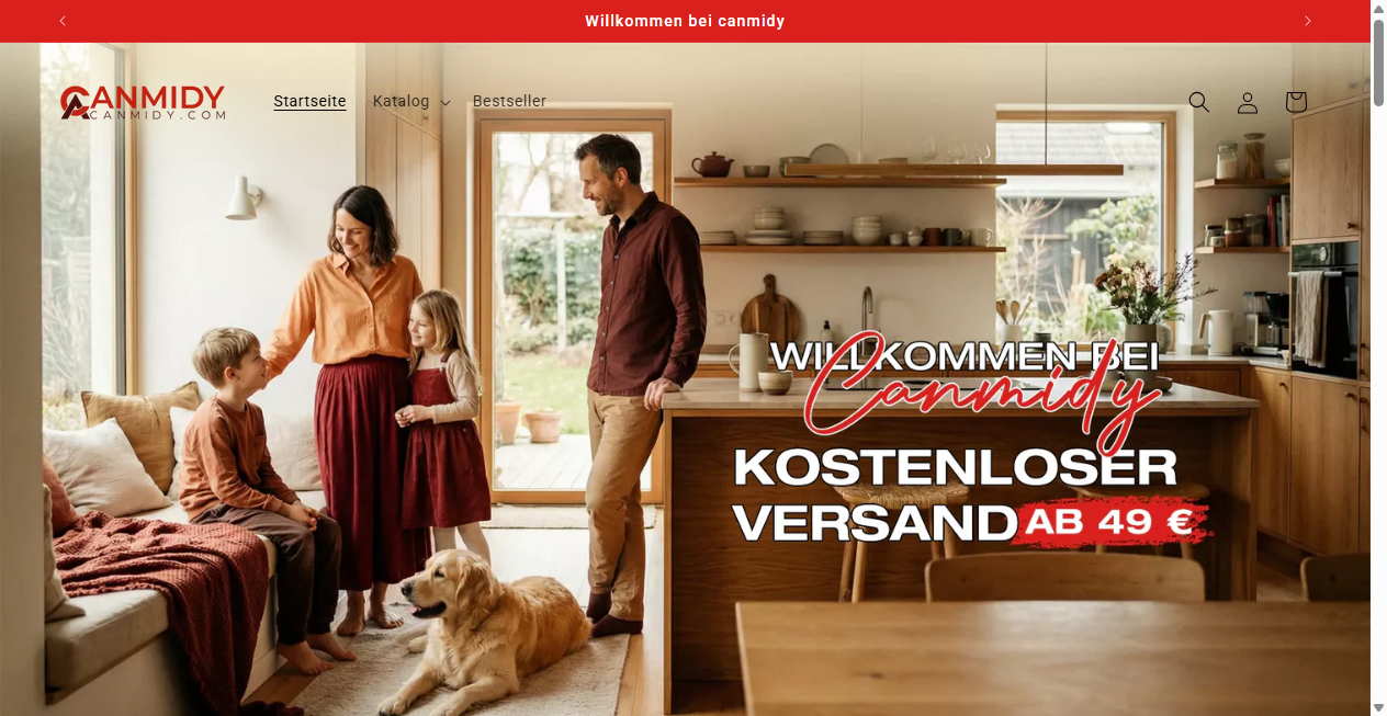 Fake-Shop Warnung: Fake Shop Warnung: canmidy.com (2026)