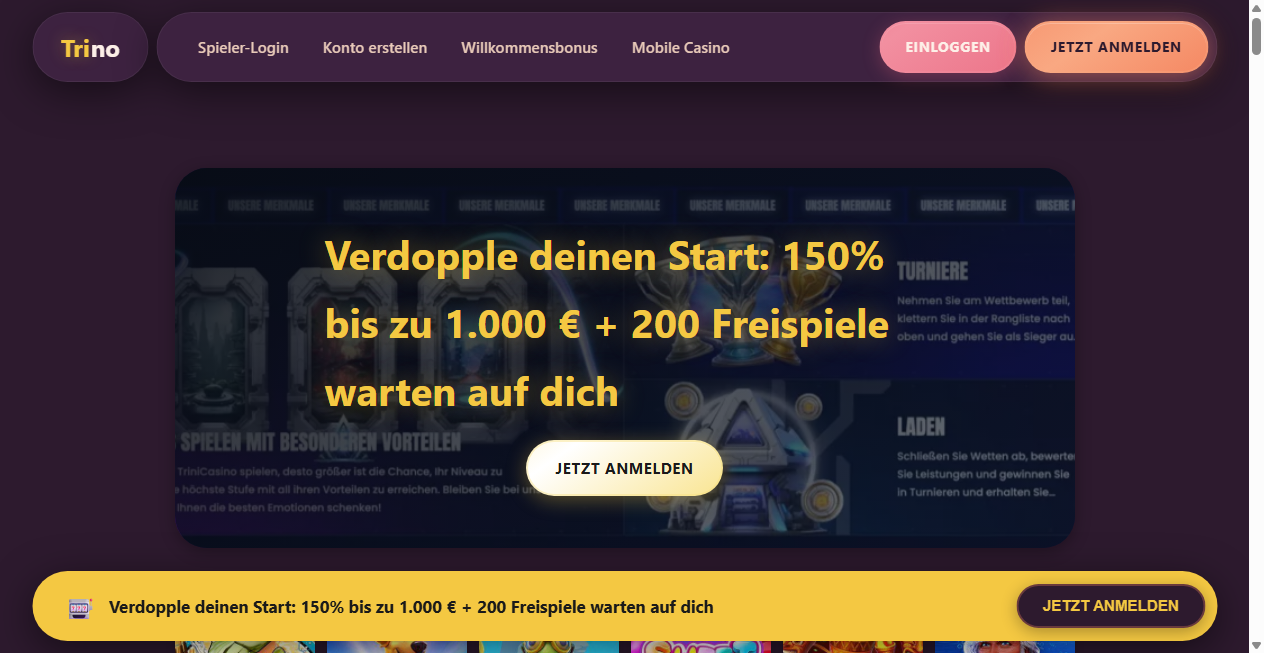 Bestätigte Warnung zu casino-trino-online.de (2026)
