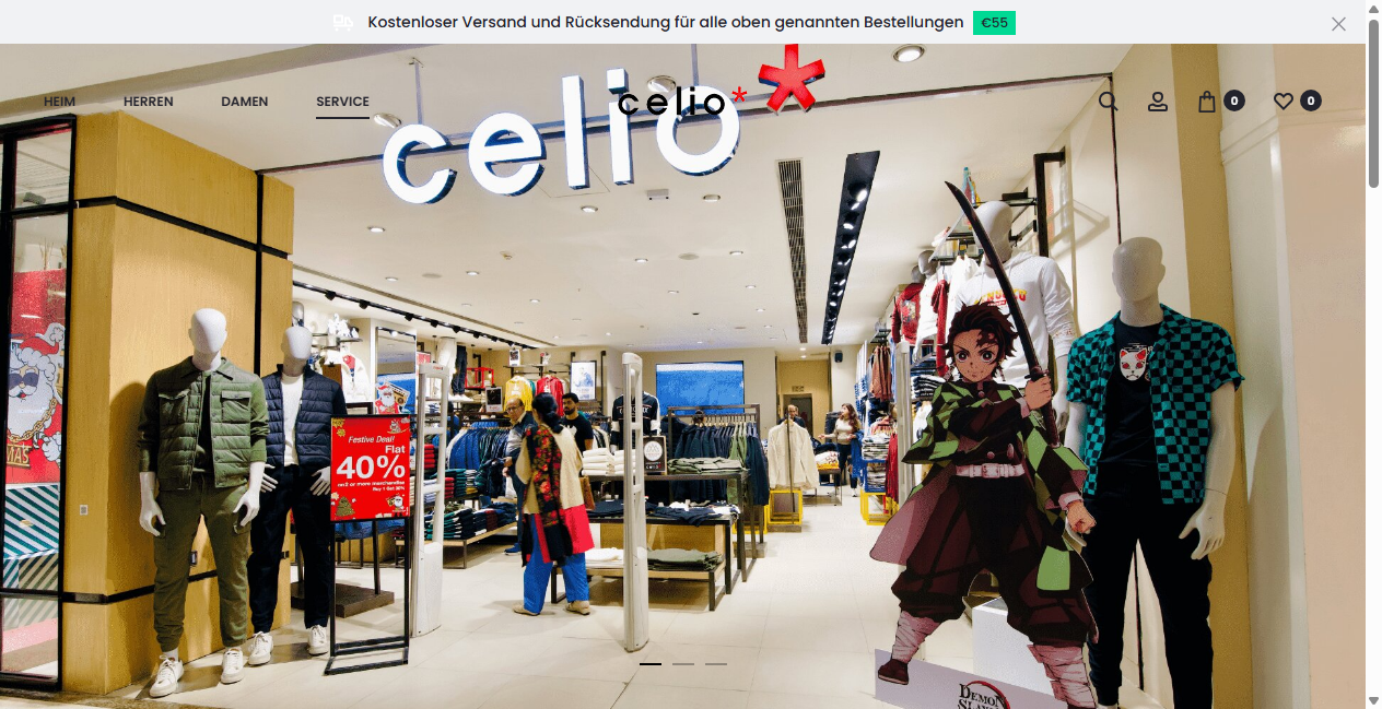 Bestätigte Warnung zu celio.com.de (2026)