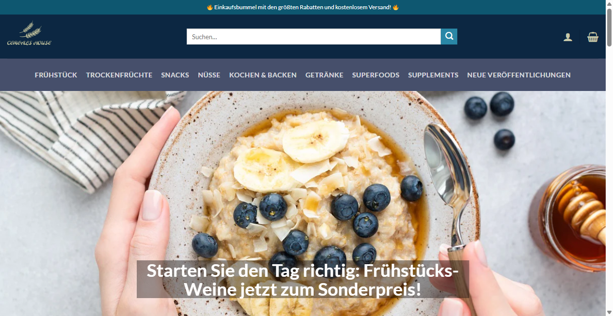 Fake-Shop Warnung: Fake Shop Warnung: cerealshouse.com (2026)
