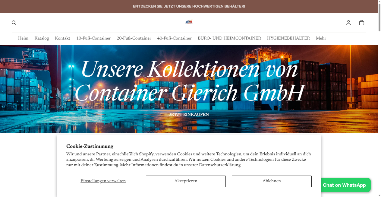 Bestätigte Warnung zu containergierichgmbh.de (2026)