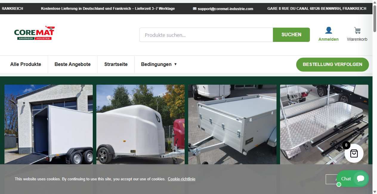 Bestätigte Warnung zu coremat-industrie.com (2026)