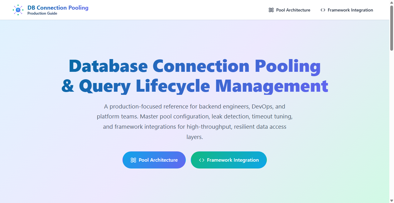Bestätigte Warnung zu database-connection-pooling.com (2026)