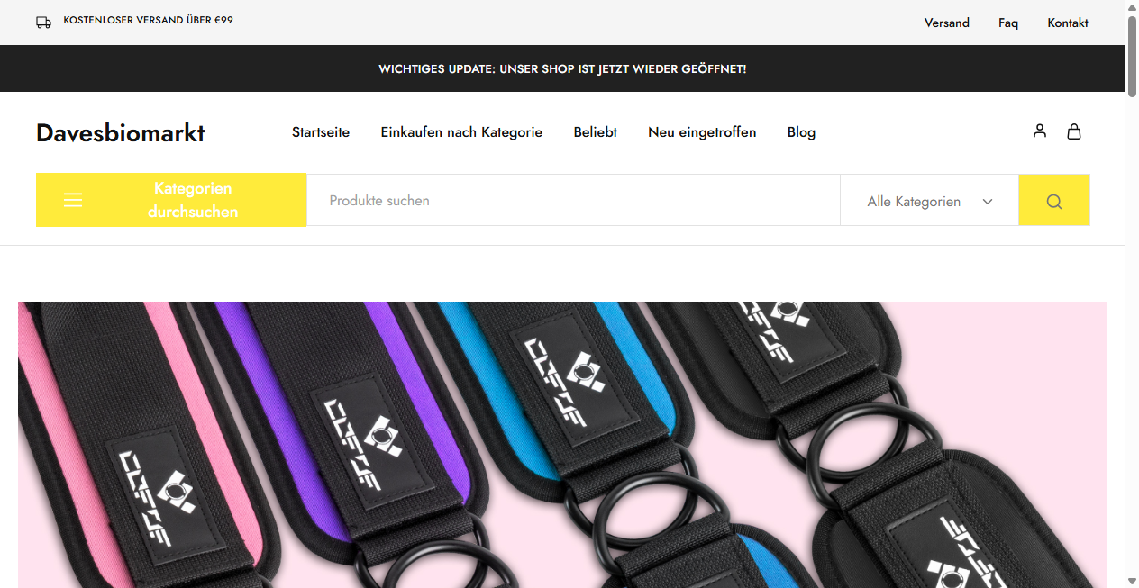 Fake-Shop Warnung: Fake Shop Warnung: davesbiomarkt.de (2026)