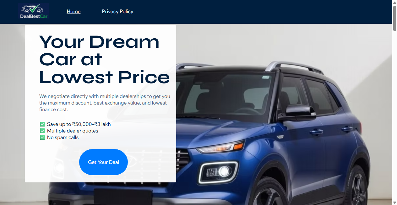 Bestätigte Warnung zu dealbestcar.com (2026)