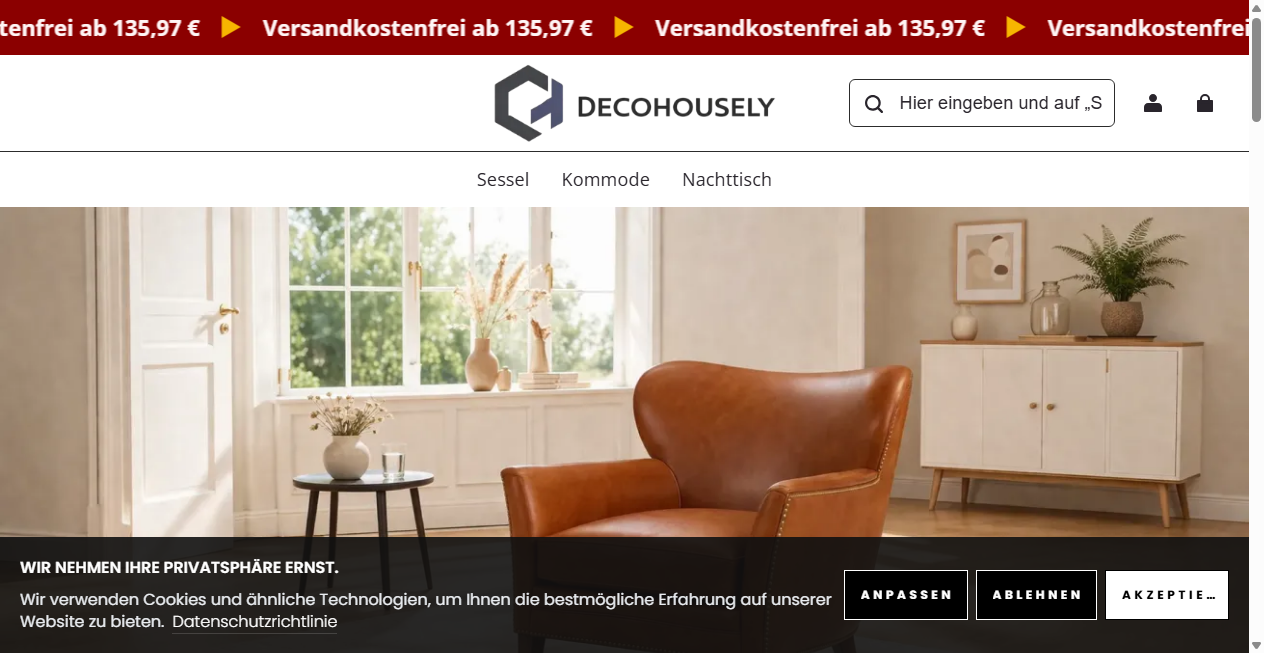 Bestätigte Warnung zu decohousely.com (2026)