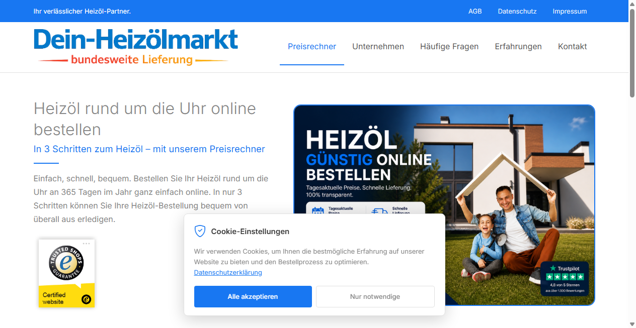 Bestätigte Warnung zu dein-heizoelmarkt.de (2026)