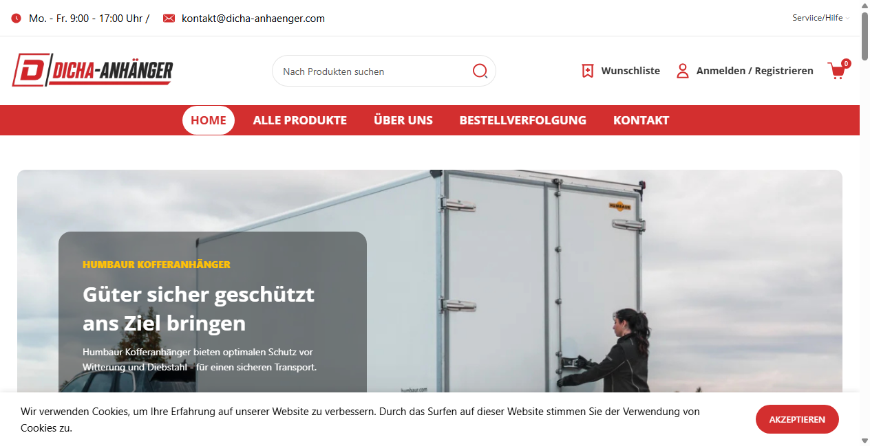 Bestätigte Warnung zu dicha-anhaenger.com (2026)