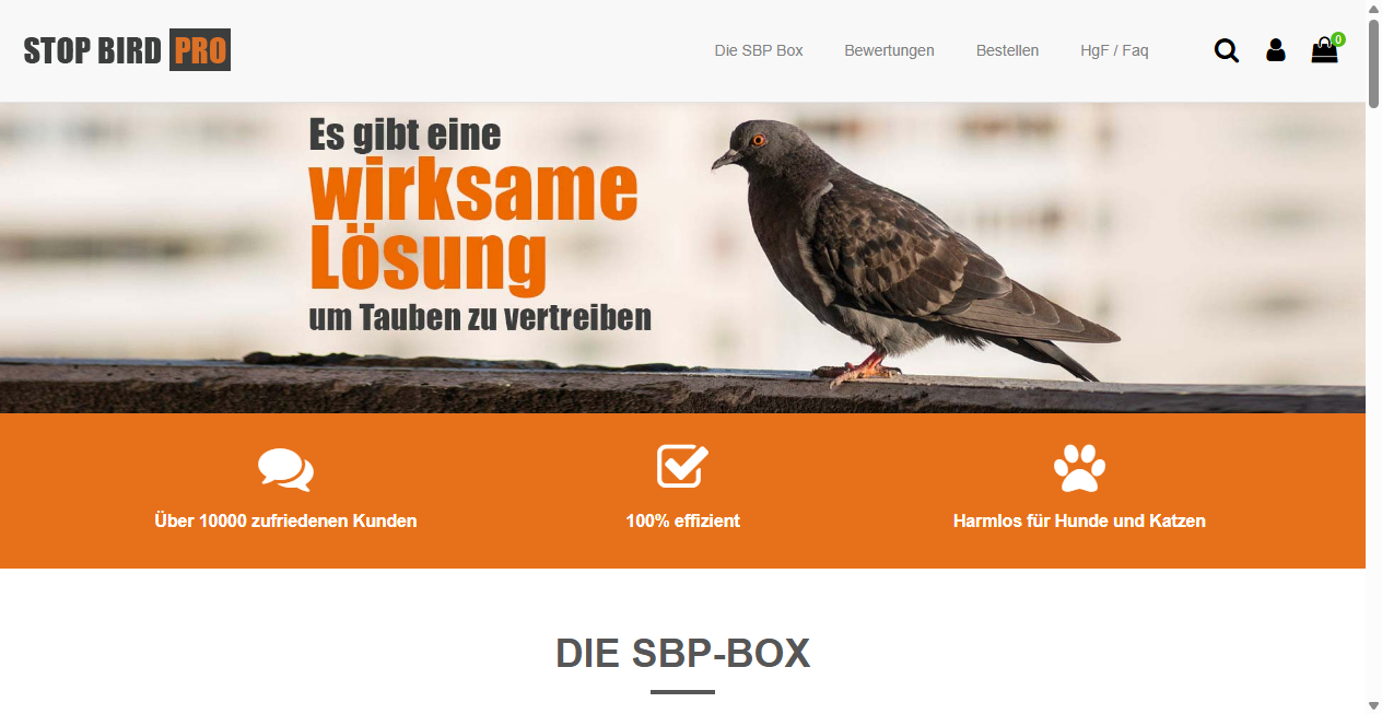 Bestätigte Warnung zu effiziente-taubenabwehr.at (2026)