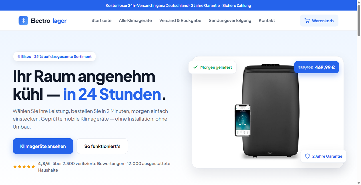 Bestätigte Warnung zu electrolager.de (2026)
