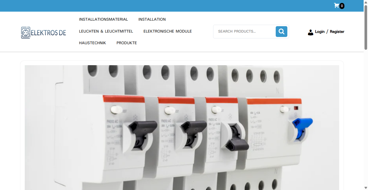 Screenshot von elektrosde.com