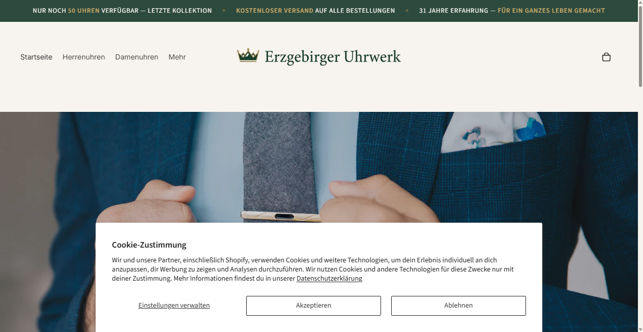 Bestätigte Warnung zu erzgebirger-uhrwerk.com (2026)