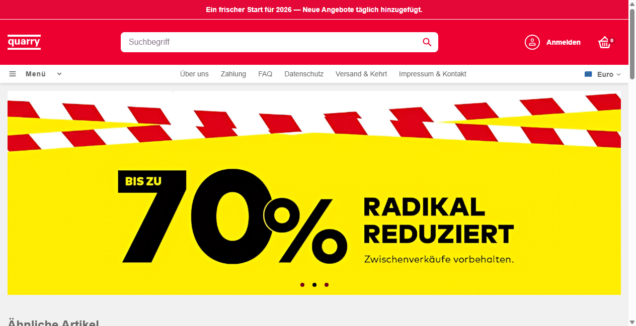 Bestätigte Warnung zu eshop.quarryby.com (2026)