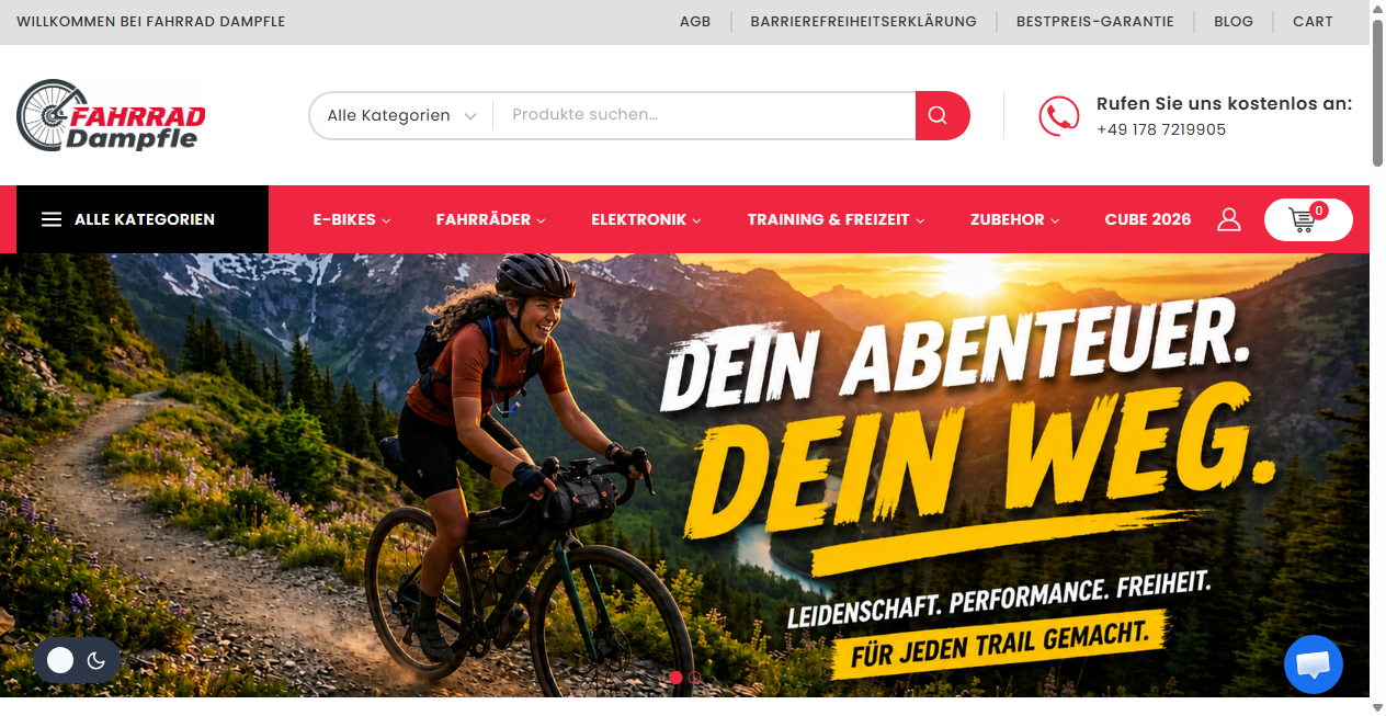 Bestätigte Warnung zu fahrraddampfle.de (2026)