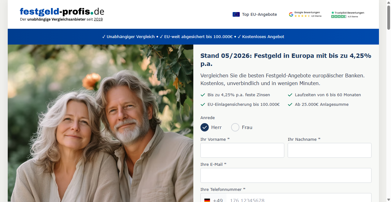 Bestätigte Warnung zu festgeld-profis.de (2026)