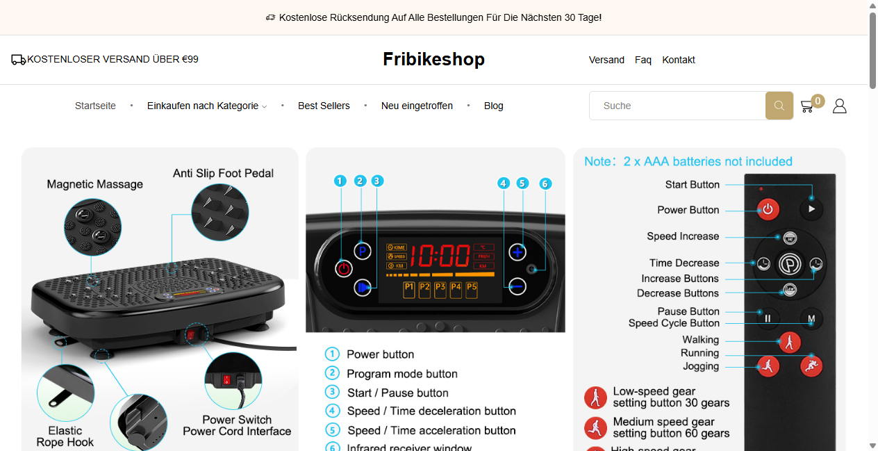 Bestätigte Warnung zu fribikeshop.de (2026)