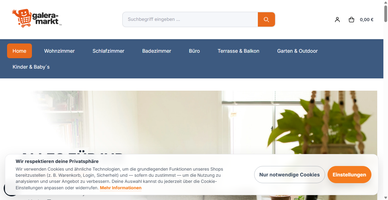 Screenshot von galera-markt.com
