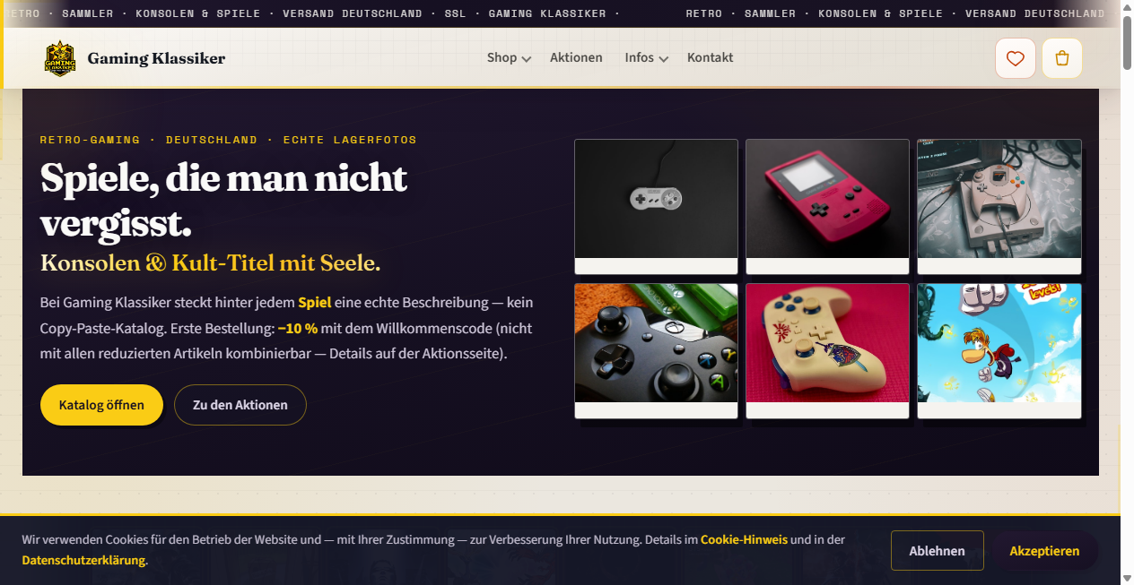 Bestätigte Warnung zu gaming-klassiker.de (2026)
