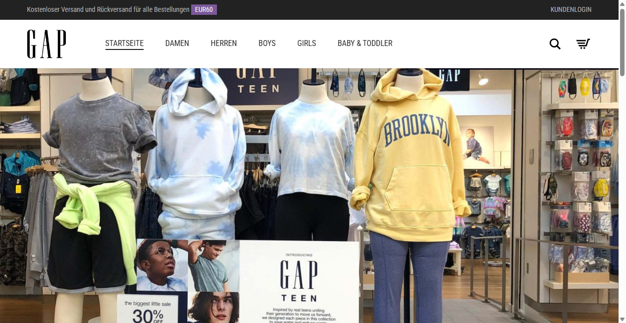 Fake-Shop Warnung: Fake Shop Warnung: gap-outlet.de (2026)