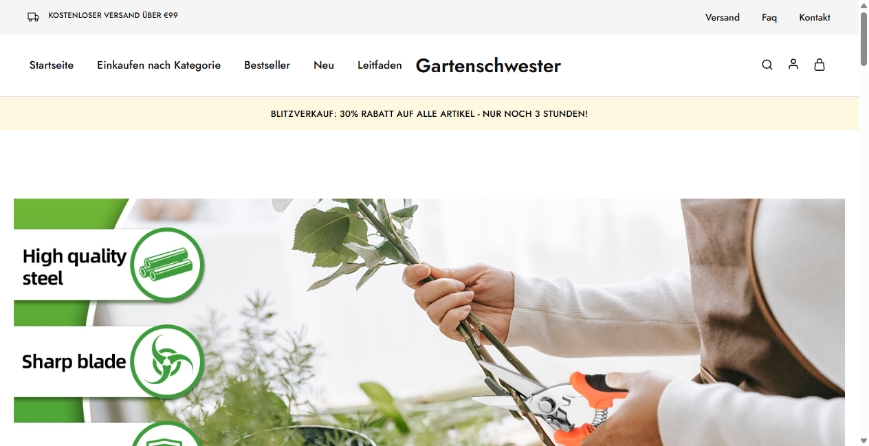 Bestätigte Warnung zu gartenschwester.de (2026)
