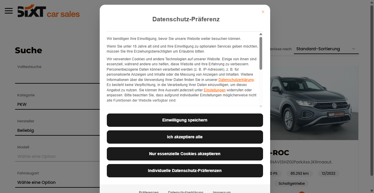 Fake-Shop Warnung: Fake Shop Warnung: gebrauchtwagengarching-sixt.de (2026)