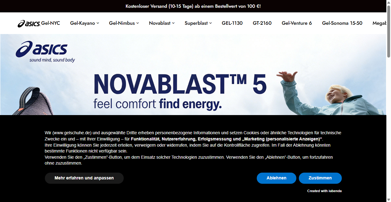 Fake-Shop Warnung: Fake Shop Warnung: gelschuhe.de (2026)