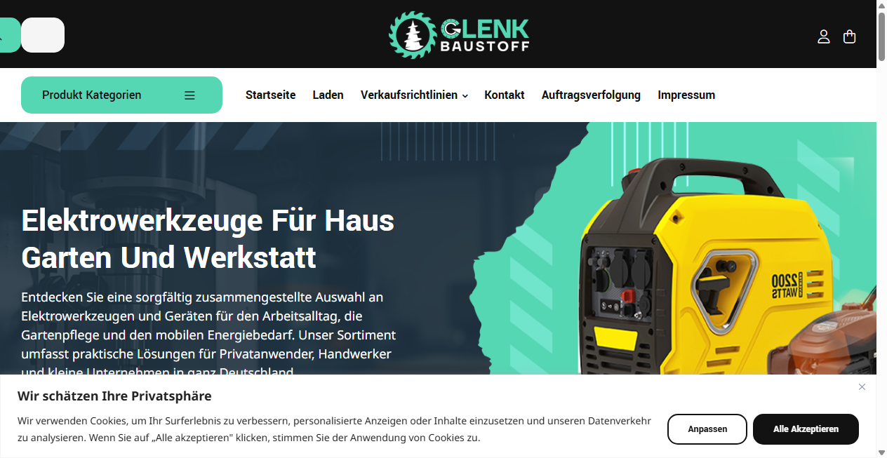 Bestätigte Warnung zu glenkbaustoffe.com (2026)