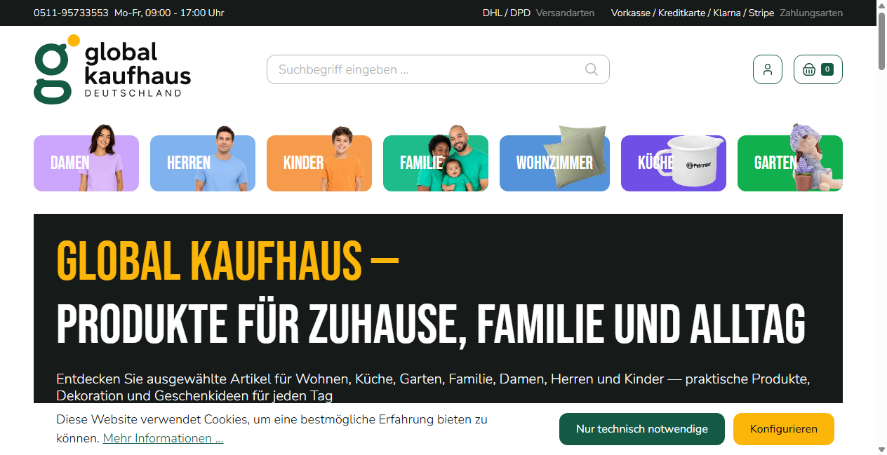 Bestätigte Warnung zu global-kaufhaus.com (2026)