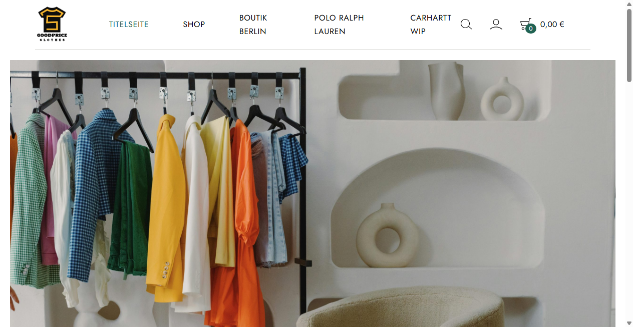 Screenshot von goodpriceclothes.com