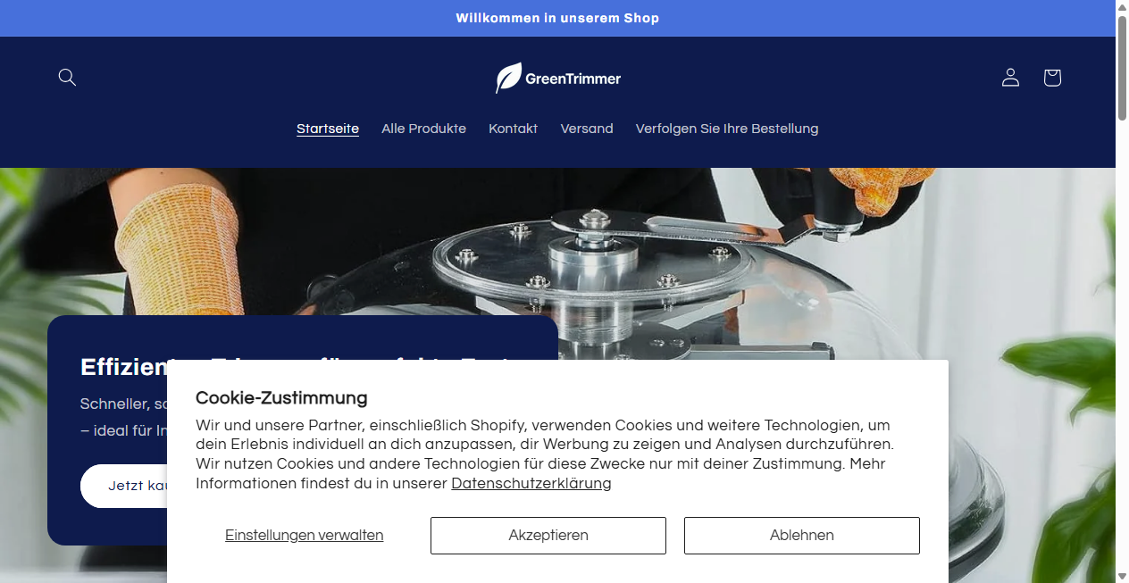 Fake-Shop Warnung: Fake Shop Warnung: greentrimmer.de (2026)