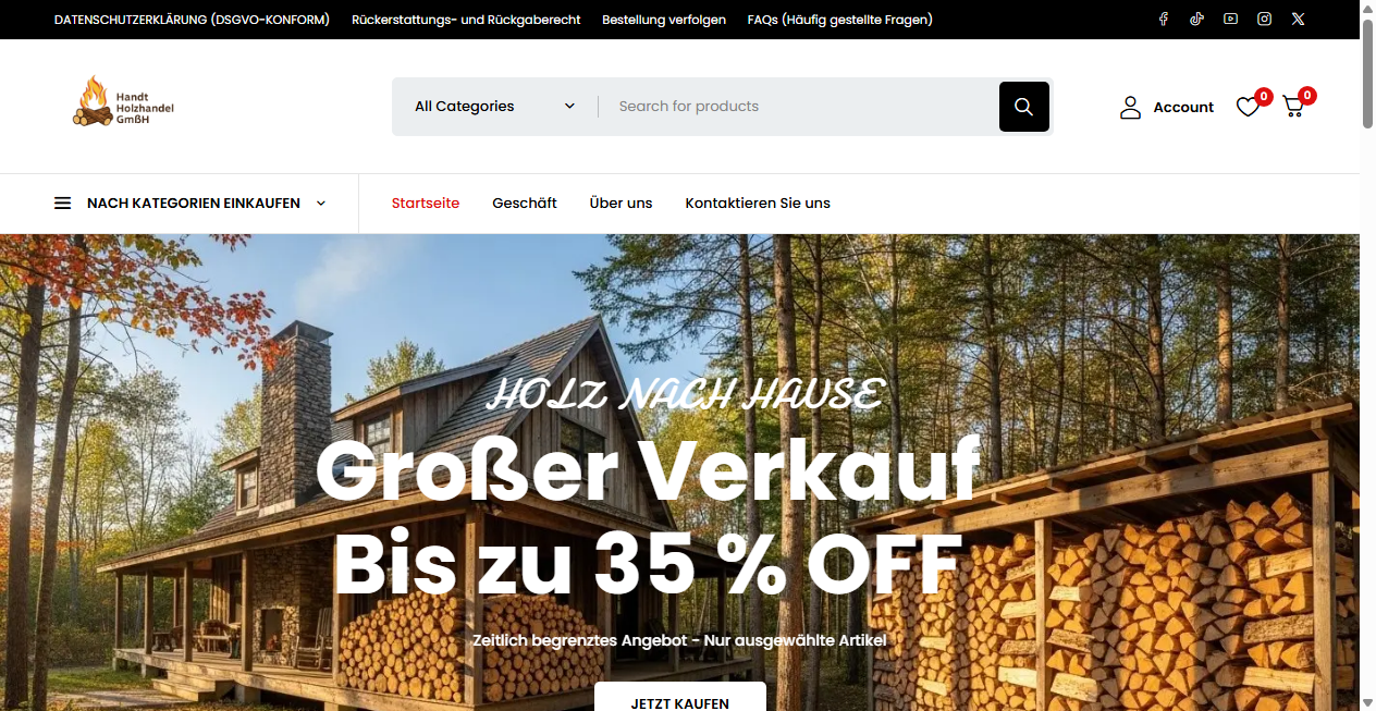 Fake-Shop Warnung: Fake Shop Warnung: handtholzhandelgmbh.de (2026)